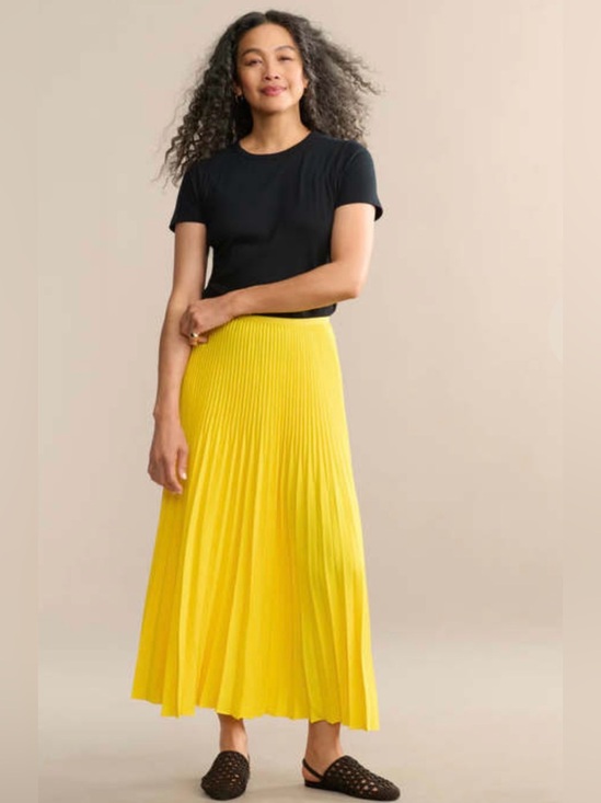 Jenni Kayne Dresses & Skirts - Jenni Kayne Yellow Pleated Maxi Skirt, like new size xxl💛💛